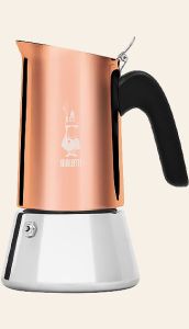 Bialetti Espressokocher New Venus 4/6 Tassen, Kupfer